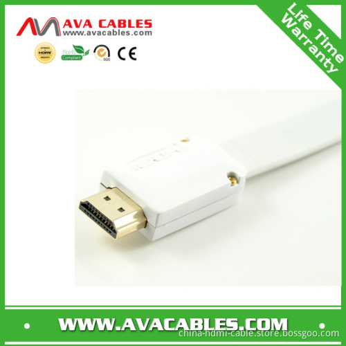Flat HDMI Cable Metal Shell with Ethernet Support 3D